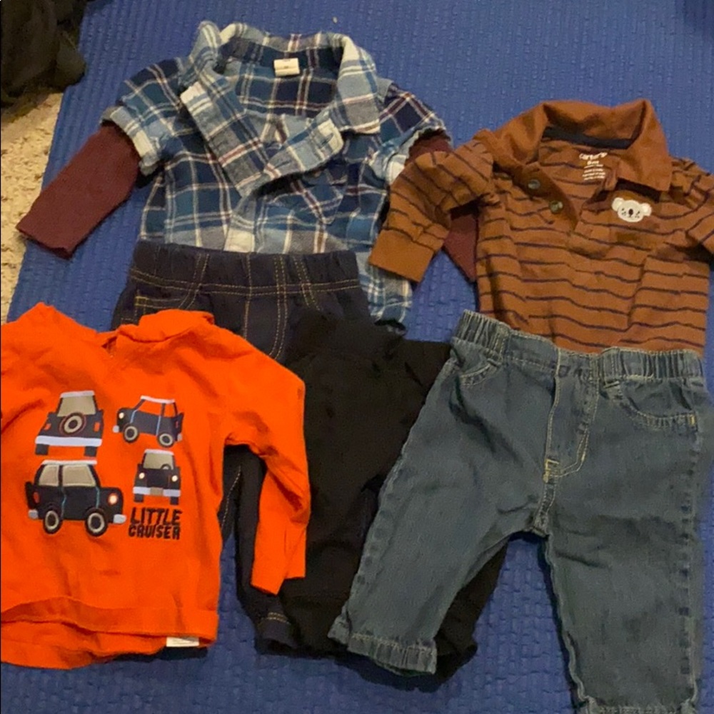 Set of 3 shirts, 3 pants